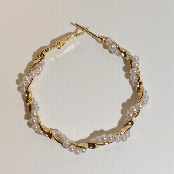 Gold Hoop Earrings - Picture 2 of 4